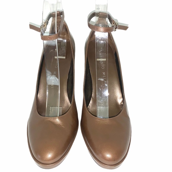Antonio Melani High Heels Ankle Strap  Bronze - Picture 3 of 12